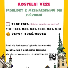 Kostelní věž: mezinárodní den průvodců 21. 2.